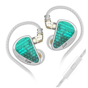 Навушники KZ AS16 Pro з мікрофоном cyan купити Україна