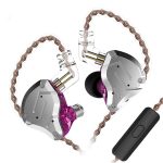 Навушники KZ ZS10 Pro з мікрофоном purple купити Україна