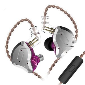 Навушники KZ ZS10 Pro з мікрофоном purple купити Україна